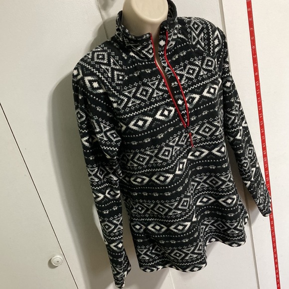 Eddie Bauer Quarter Zip Pullover Fleece Long Sleeve Zipper Top Womens Small - Picture 7 of 14